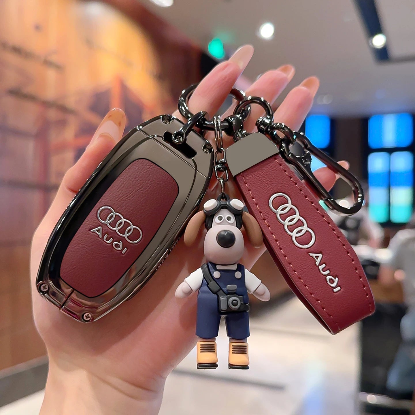 Schlüsseletui aus Zinklegierung für Audi – Stilvoller Schutz für Ihren Autoschlüssel