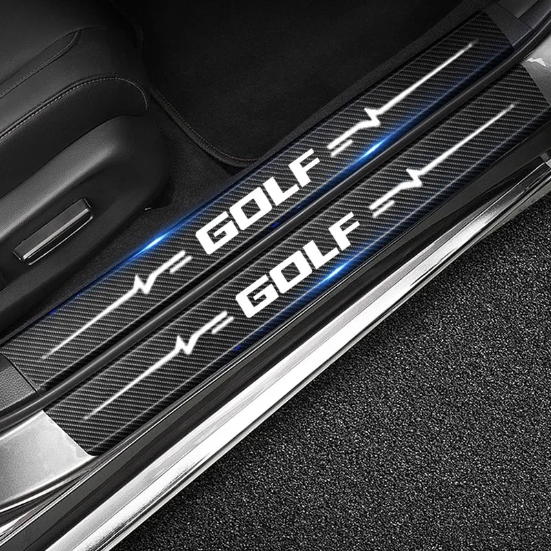 VW Golf Door Sill Protector Sticker – Anti Scratch Scuff Plate Guard (4PCS)