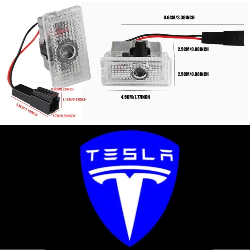 Tesla-Emblem-Aufkleber – ABS-Logo-Emblem für Tesla-Modelle