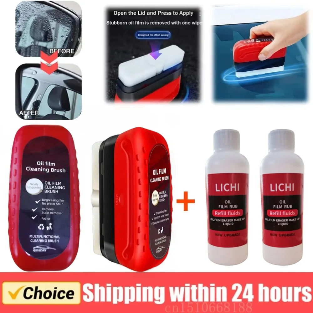 Hydrophobic Windshield Cleaner – Glass Oil Film Remover