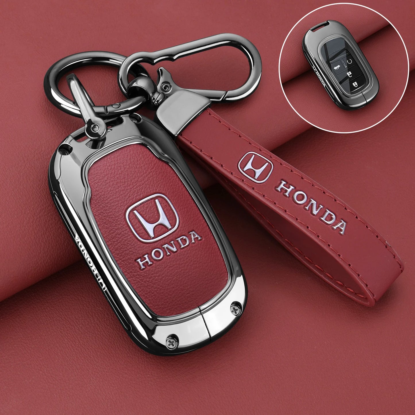 Schlüsseletui aus Zinklegierung für Honda – Stilvoller Schutz für Ihren Autoschlüssel