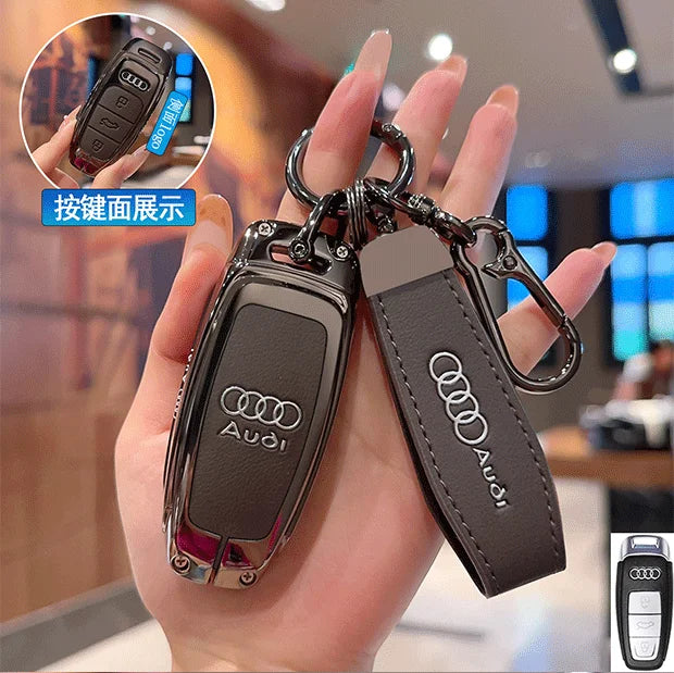 Schlüsseletui aus Zinklegierung für Audi – Stilvoller Schutz für Ihren Autoschlüssel