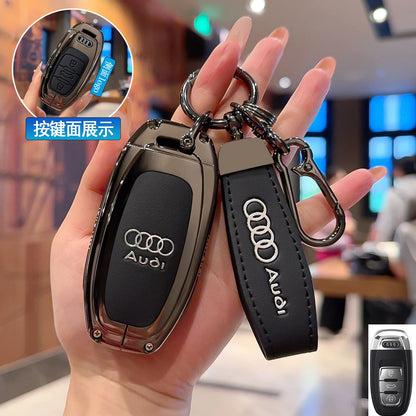 Schlüsseletui aus Zinklegierung für Audi – Stilvoller Schutz für Ihren Autoschlüssel