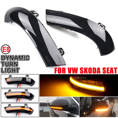 LED Dynamische Blinker für VW Golf 5, Jetta MK5, Passat B6, B5.5 – Lauflicht Seitenblinker (2-teiliges Set)