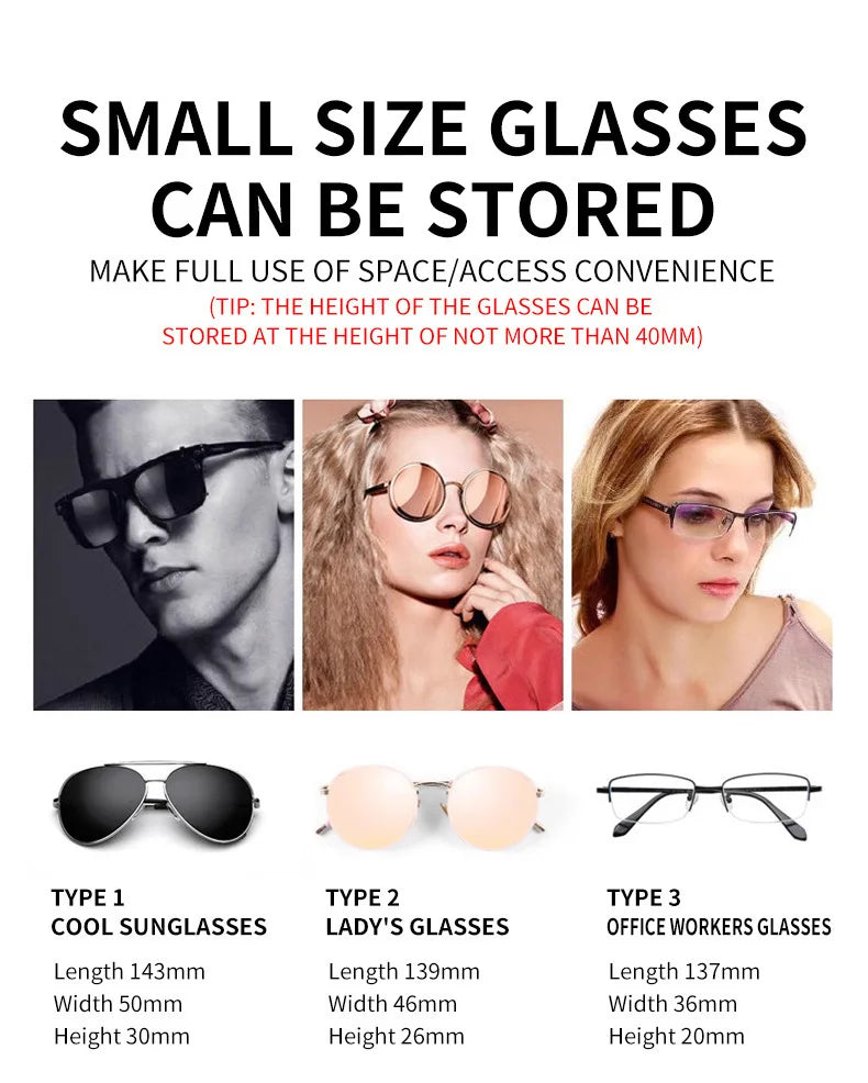 Sonnenbrillenhalter für Audi – Premium Aufbewahrungsbox für Sonnenblenden (Q3, Q5, Q7, Q8, A3, A4, A5, A6, A7, A8)