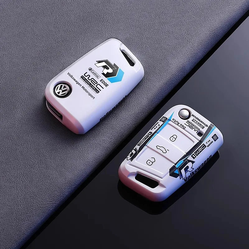 Klappschlüssel-Gehäuse für VW – Robuster Schutz mit sportlichem Motorsport-Design