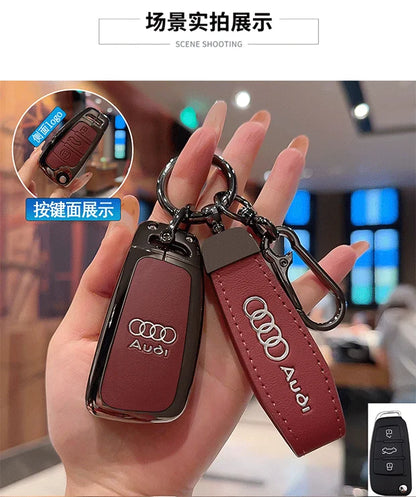 Schlüsseletui aus Zinklegierung für Audi – Stilvoller Schutz für Ihren Autoschlüssel