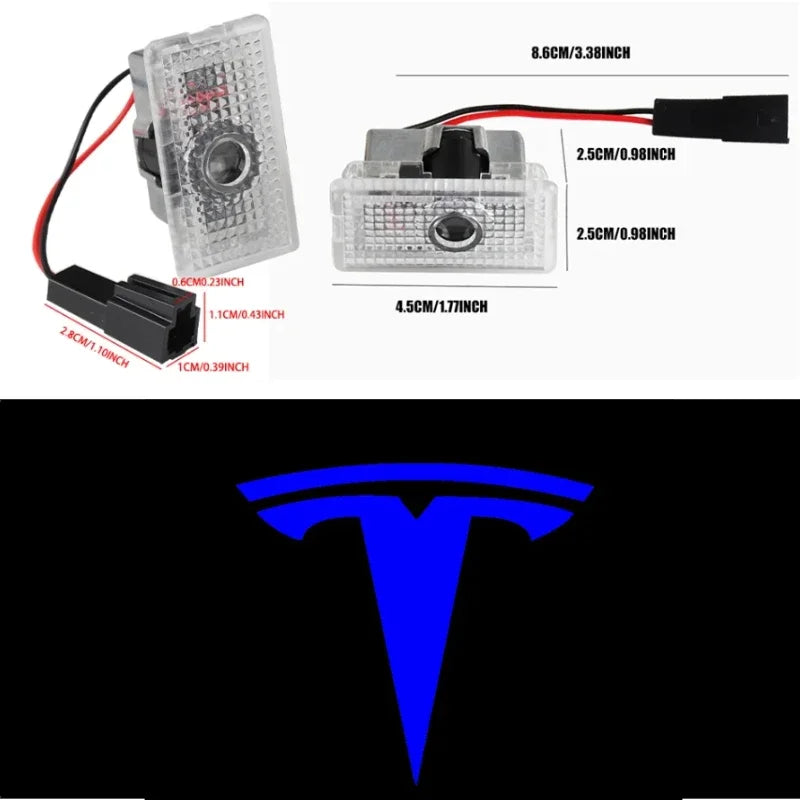 Tesla-Emblem-Aufkleber – ABS-Logo-Emblem für Tesla-Modelle