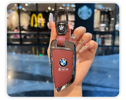 Klappschlüssel-Etui für BMW – Eleganter Schutz mit Leder-Design und Schlüsselanhänger