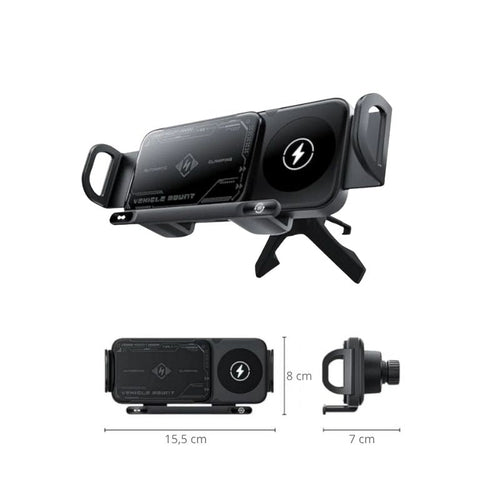 Wireless Auto-Handyhalter mit Schnellladefunktion in Lüftungsöffnung
