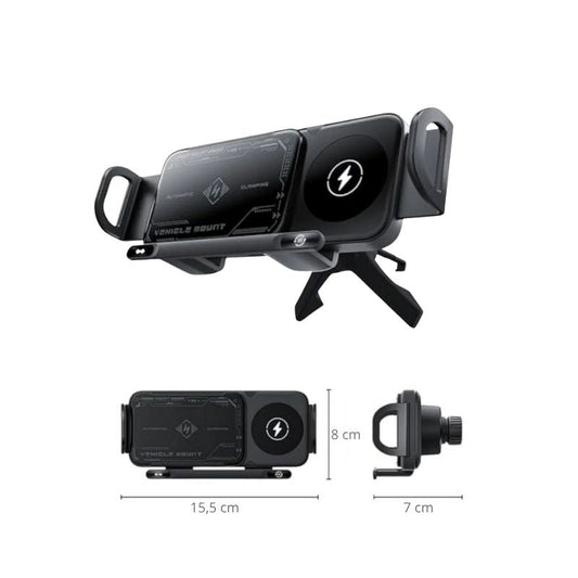 Wireless Auto-Handyhalter mit Schnellladefunktion in Lüftungsöffnung