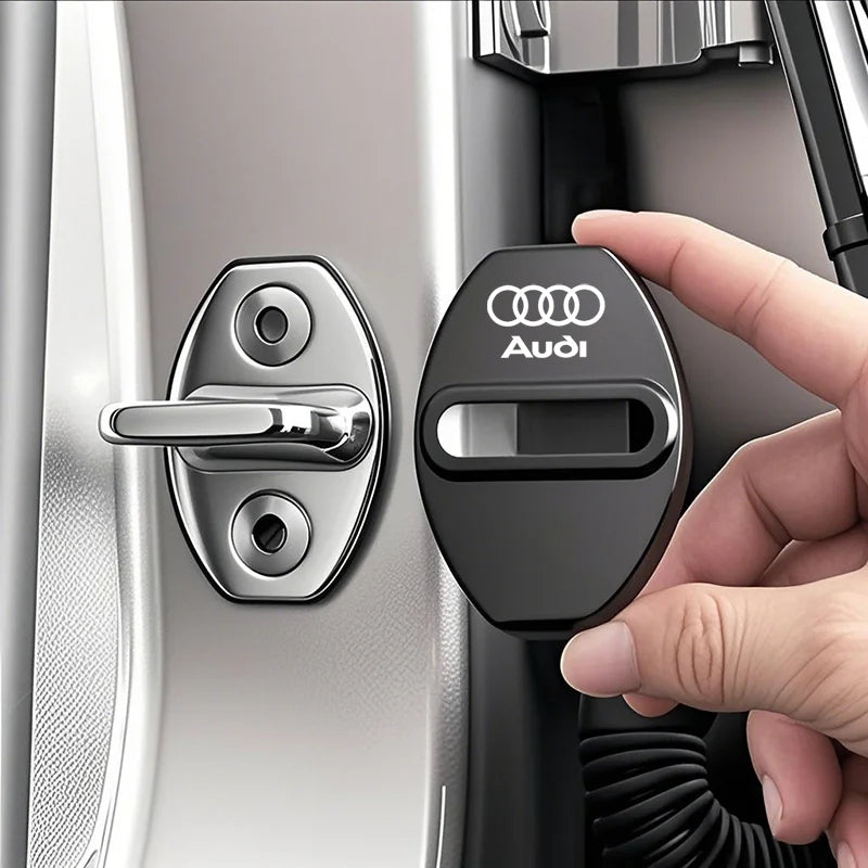 Audi zinc alloy car door lock buckle cover – protective cap set for Audi A1 A3 A4 A6 Q3 Q5 Q7 series