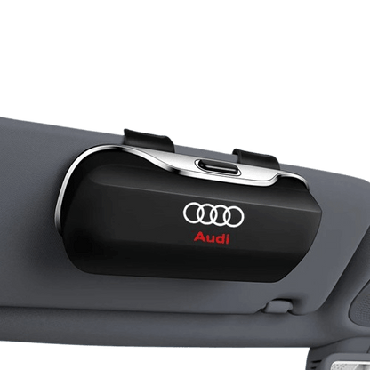 Audi sunglasses holder clip-on car visor glasses case – ABS storage box for Q3 Q5 Q7 Q8 A3 A4 A6