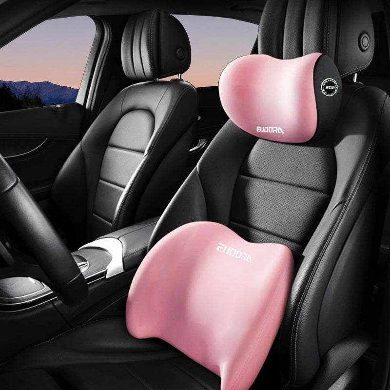 Ergonomisches Nacken- und Lendenkissen fürs Auto – Komfortkissen mit hoher Dichte für lange Autofahrten