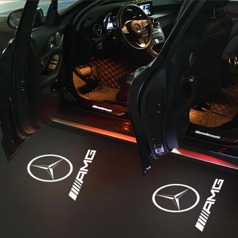 LED Türlicht Projektor mit Mercedes-Benz Logo – Willkommenlicht für kompatible Modelle