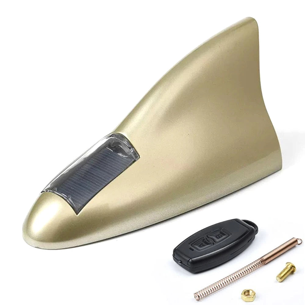 SharkBoost™ LED Antenna – Solar Smart Brake Alert & Auto Night Light for Any Vehicle