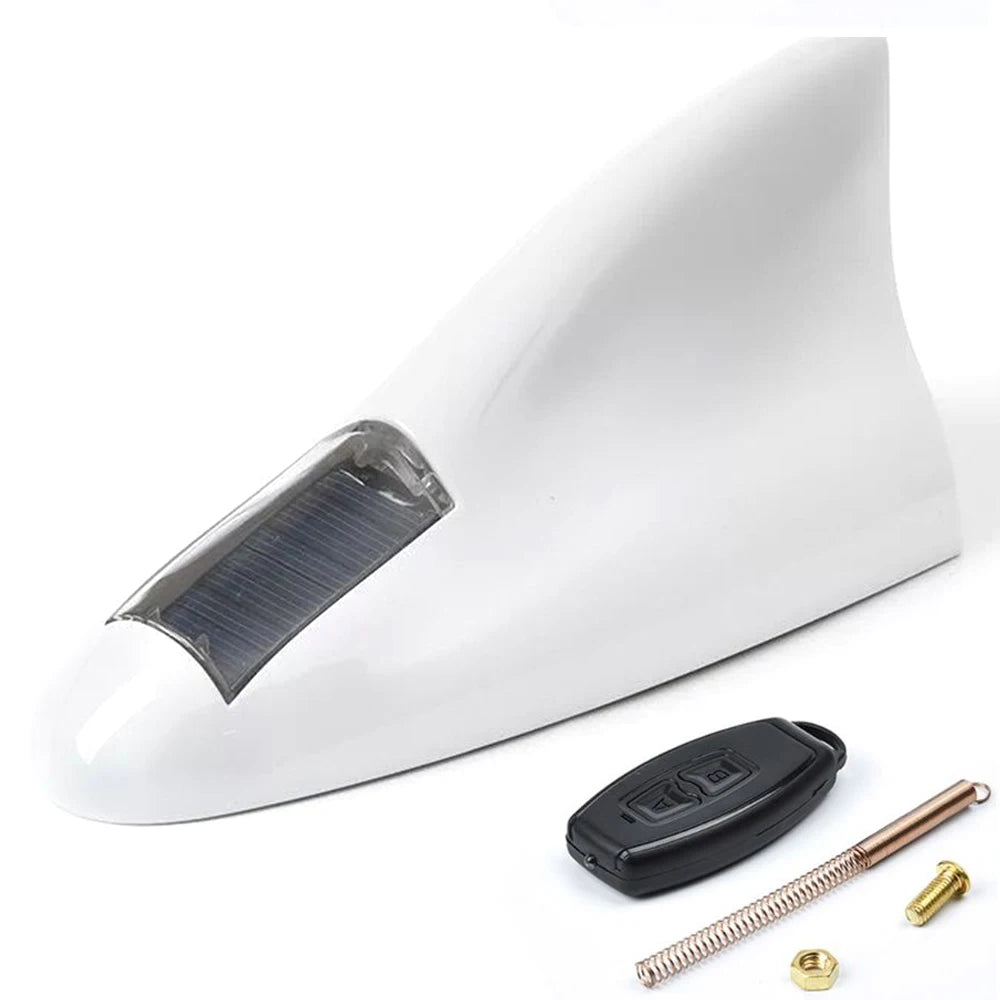 SharkBoost™ LED Antenna – Solar Smart Brake Alert & Auto Night Light for Any Vehicle