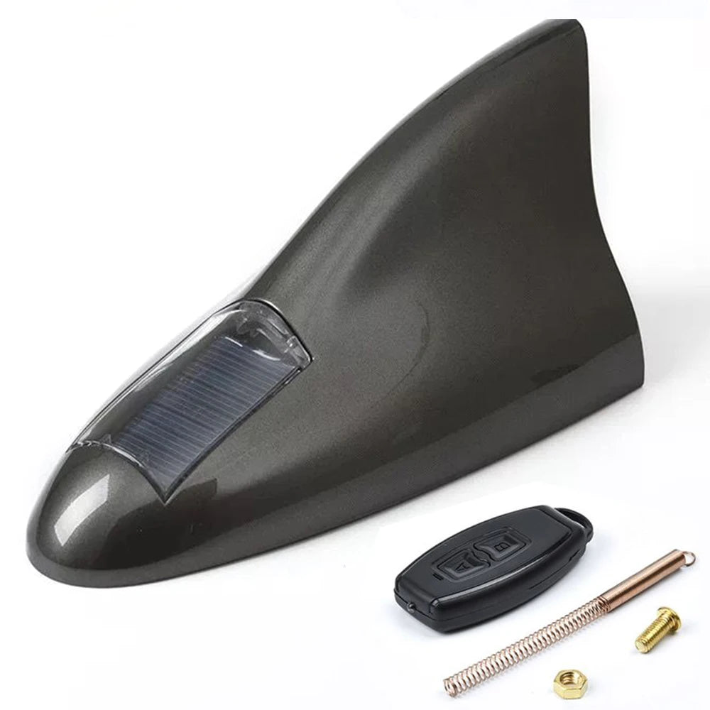 SharkBoost™ LED Antenna – Solar Smart Brake Alert & Auto Night Light for Any Vehicle