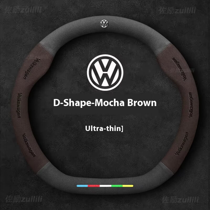 AutoVeredler Suede Steering Wheel Cover – Sport Grip Cover for VW