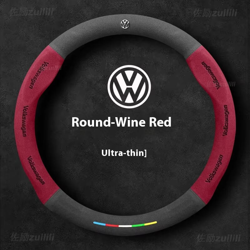 AutoVeredler Suede Steering Wheel Cover – Sport Grip Cover for VW