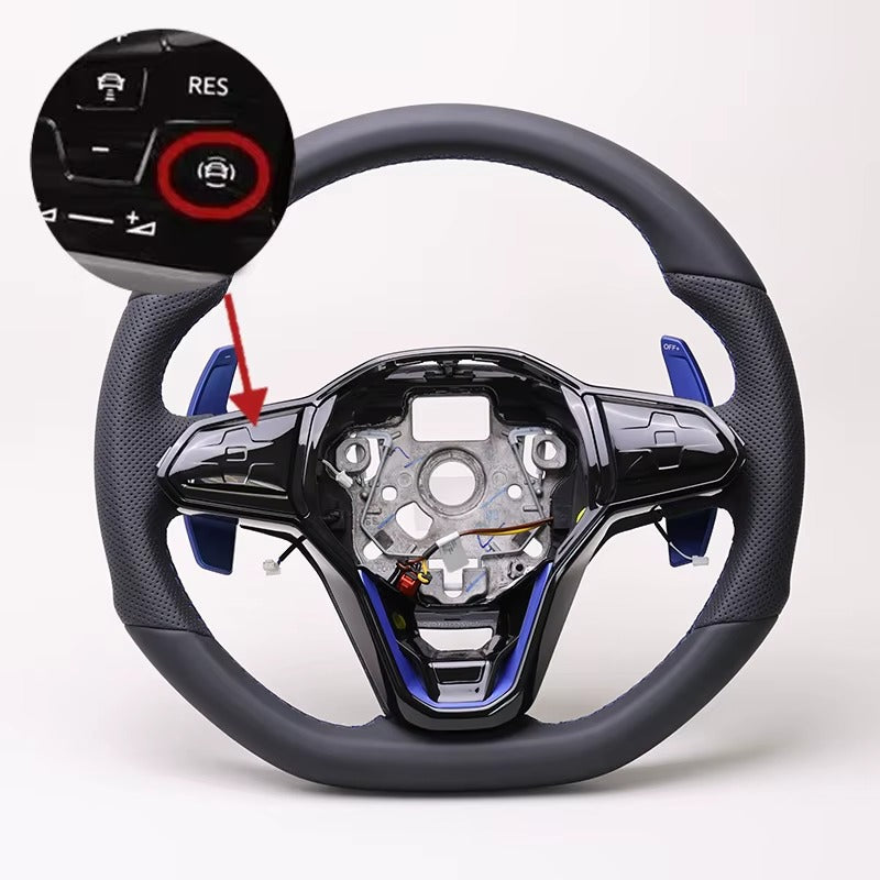 Lenkrad für VW Golf 8 GTI MK8 mit Touch-Tasten & Schaltwippen – Modell R