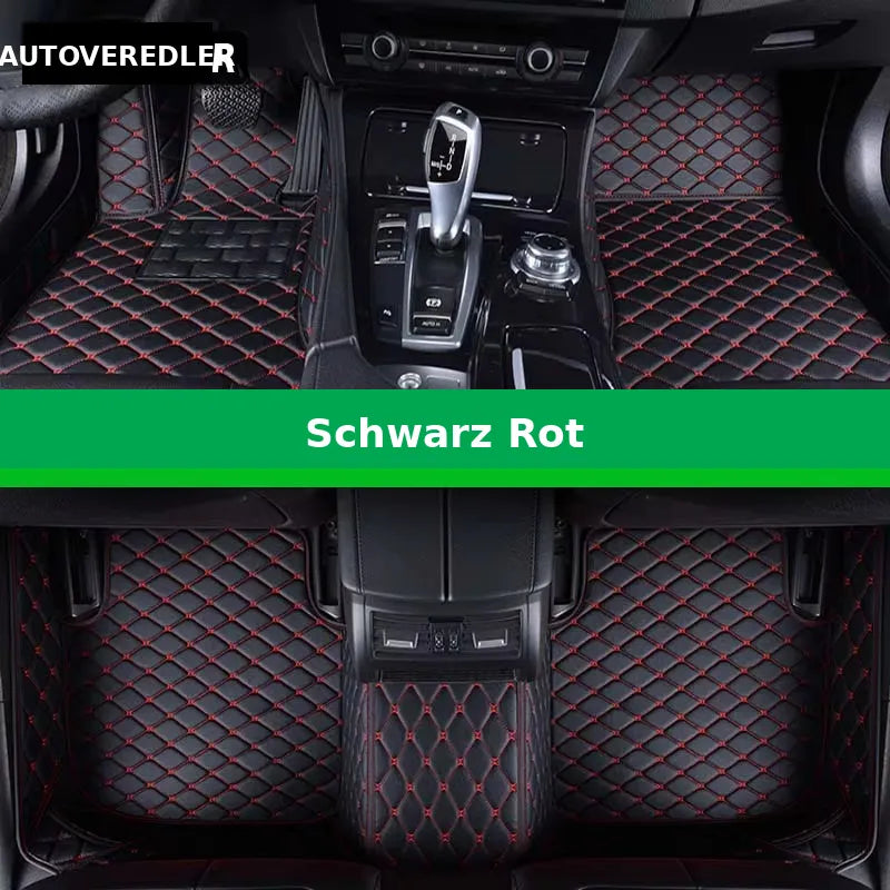 Premium Fußmatten Komplett Schwarz für VW Golf – Luxuriöse und passgenaue Autoteppiche mit rutschfester Oberfläche
